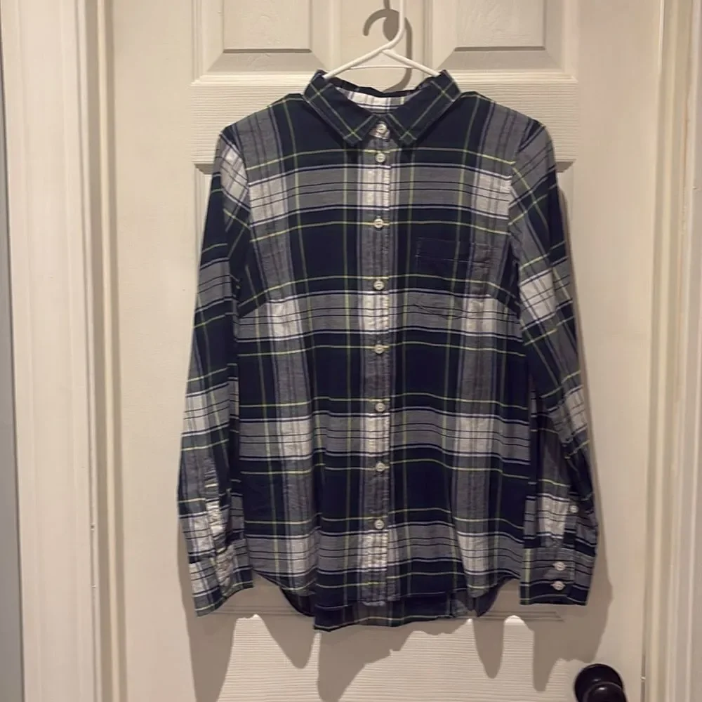 J.Crew plaid button down SZ Small